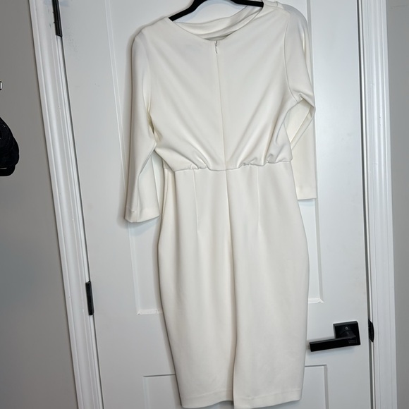 Badgley Mischka Boatneck Day Dress - 4 - Picture 7 of 8